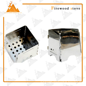 Square style Portable Foldable Outdoor Camping Wood Stove